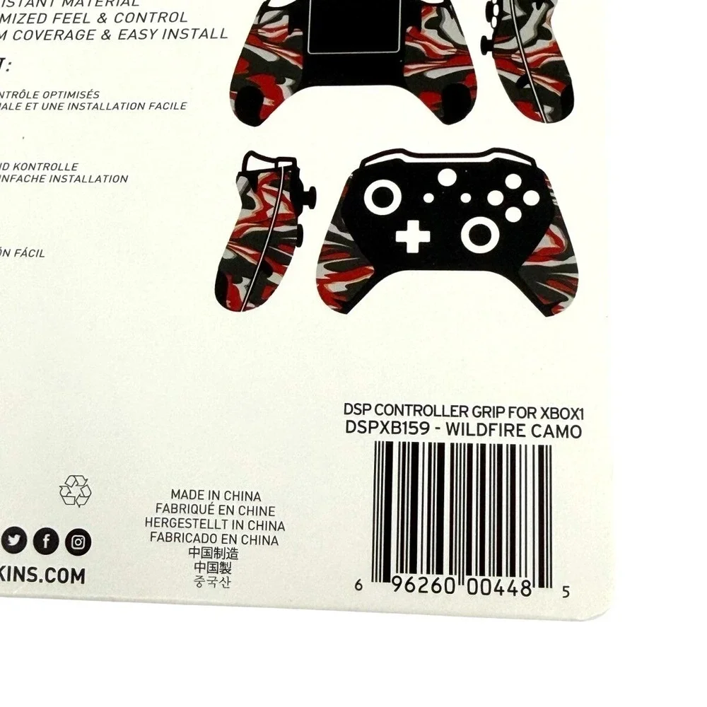 2 Pack Lizard Skins DSP‎ Controller Grip Xbox One Wildfire Camo 0.5mm NEW